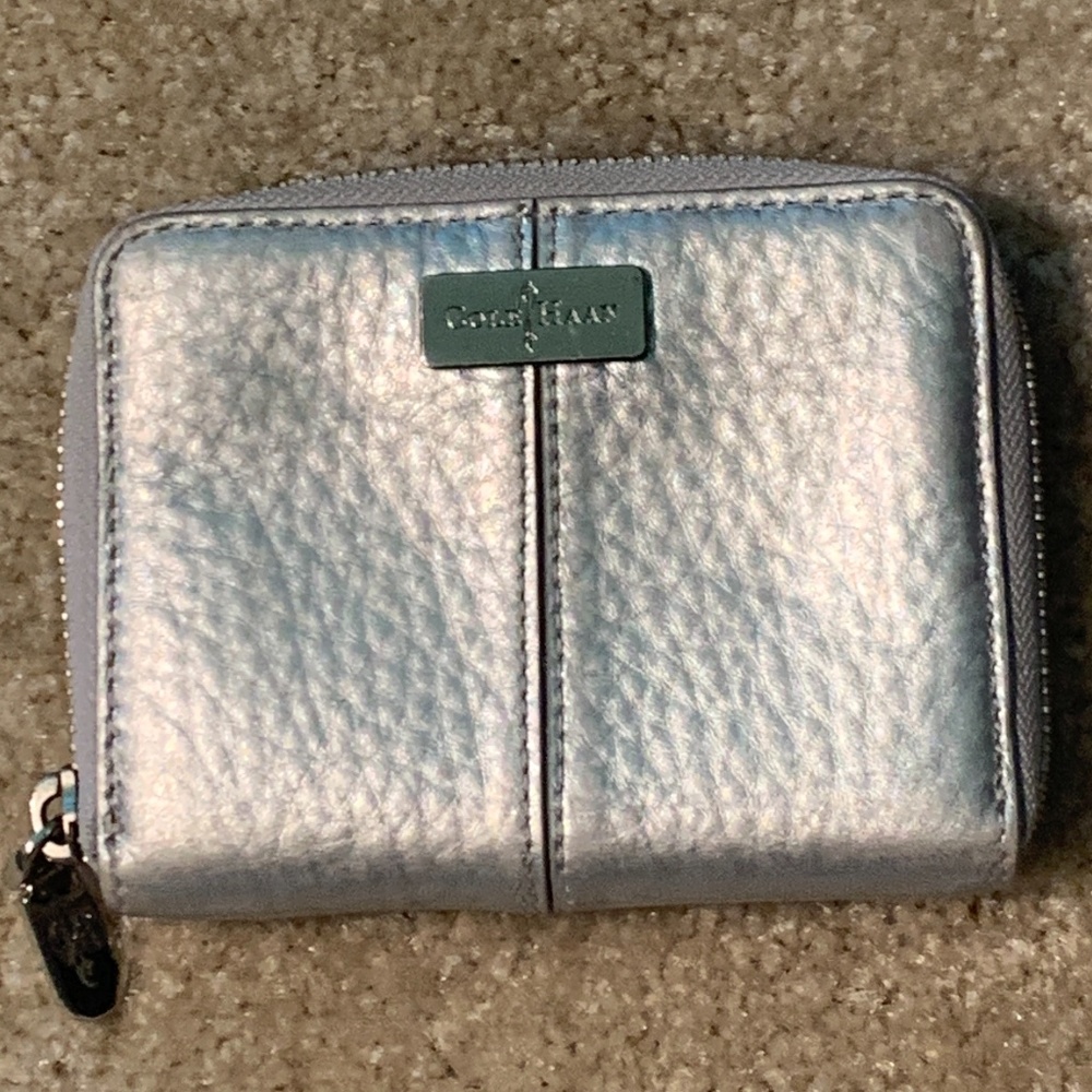 Cole Haan wallet - metallic silver